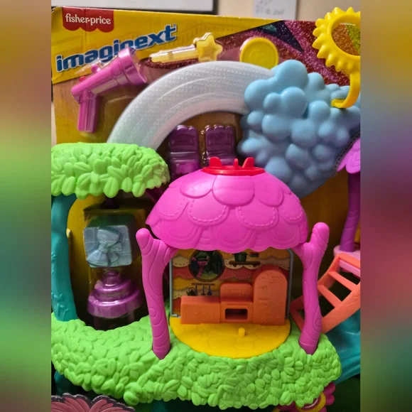 Fisher-Price Imaginext Dreamworks Trolls Rainbow TreeHouse Lights & Sounds New - Picture 3 of 10